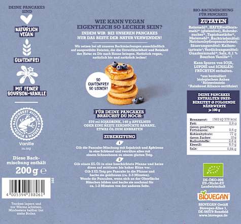 Backmischung, Meine Pancakes, 200 g