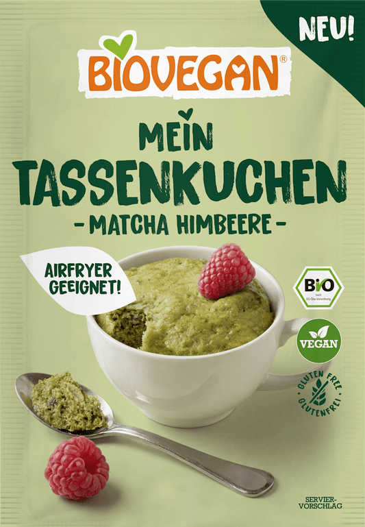 BIOVEGAN Mon gâteau en tasse, Matcha Framboise, 55 g