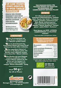 Mein veganes Rührei mit Speck-Ersatz, 50 g