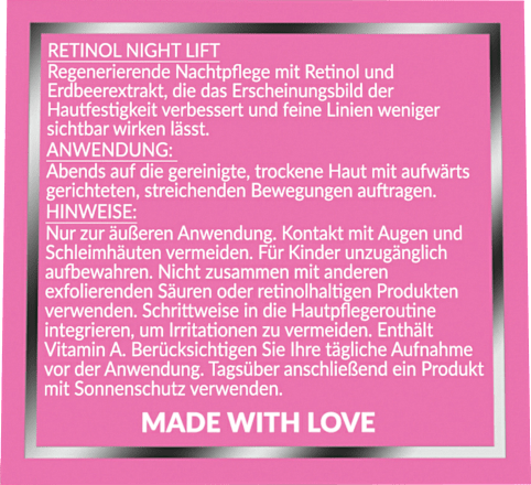 Nachtcreme Retinol Night Lift Power Tightening, 50 ml