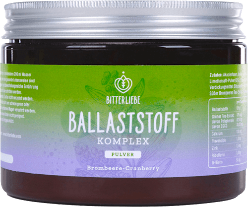 Ballaststoff Komplex Pulver, Brombeere-Cranberry Geschmack, 300 g