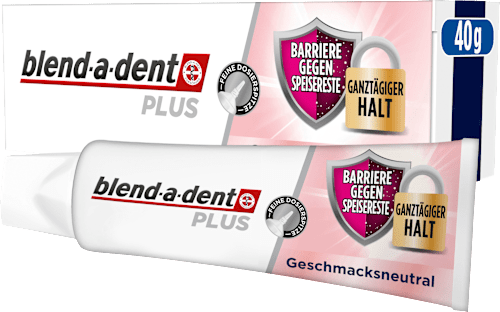Kleefcrème Plus Barrière tegen voedselresten, smaakloos, 40 g