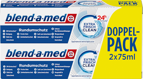 Zahnpasta Extra Frisch Clean Doppelpack (2x75ml), 150 ml