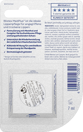 Lippenpflege MedPlus Tiegel, 7 ml
