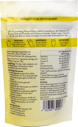 Vitaminpulver Immun 31 Portionen, 62 g BlumenBerg