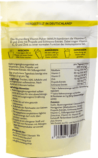 Vitaminpulver Immun 31 Portionen, 62 g BlumenBerg