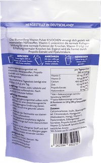 Vitaminpulver Knochen 31 Portionen, 86,8 g BlumenBerg