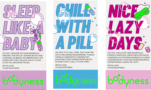 Badebombe "CHILL PILL", 70 g BODYNESS
