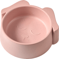 Fressnapf aus Bambus, Hund, hellrosa (22,5x20,5x7,2 cm), 1 St
