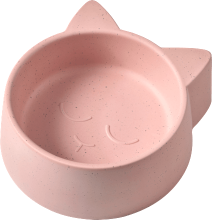Fressnapf aus Bambus, Katze, hellrosa (19,5x21x7,2 cm), 1 St