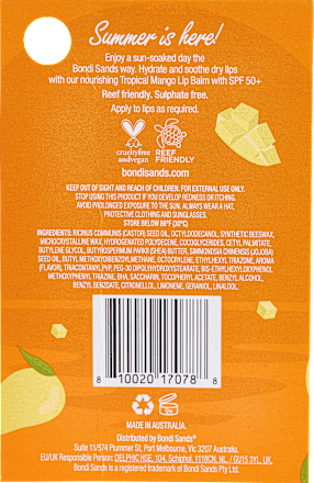 Lip Balm Mango LSF 50+, 10 g