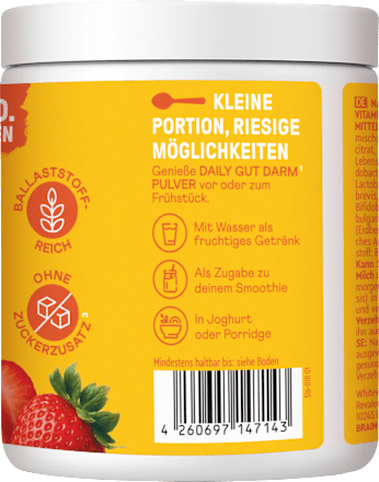 Daily Gut Darm Pulver Erdbeer-Geschmack, 112 g