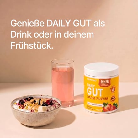 Daily Gut Darm Pulver Erdbeer-Geschmack, 112 g