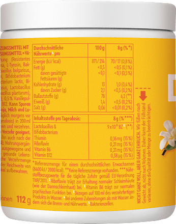 Daily Gut Darm Pulver Vanille, 112 g