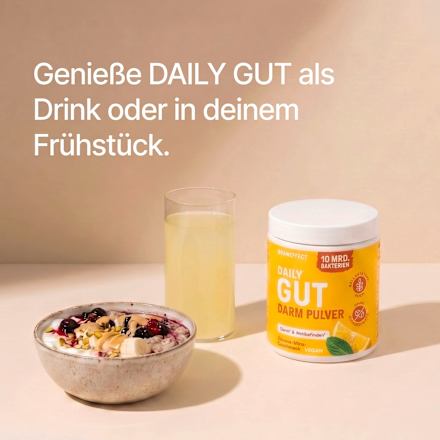 Daily Gut Darm Pulver Zitrone-Minz Geschmack, 112 g