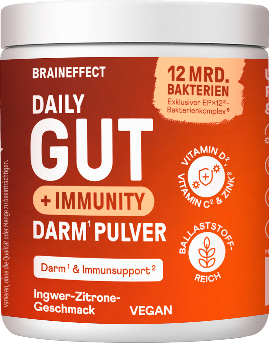 BRAINEFFECT Daily Gut + Immunity Darm Pulver, 112 g