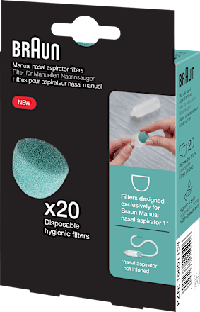 Braun Ersatzfilter für Nasenfilter, 20 St