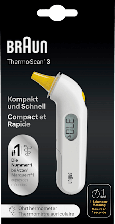 Thermometer Infrarood Oorthermometer ThermoScan 3, 1 st.