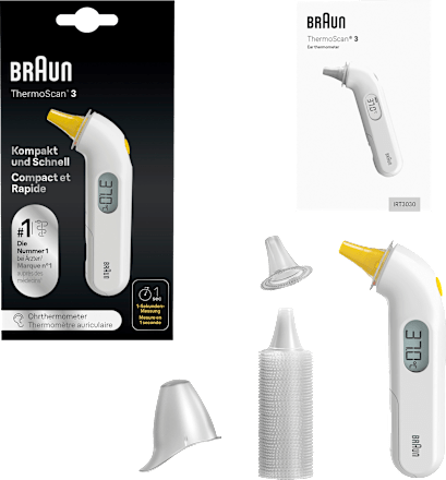 Fieberthermometer Infrarot-Ohrthermometer ThermoScan 3, 1 St
