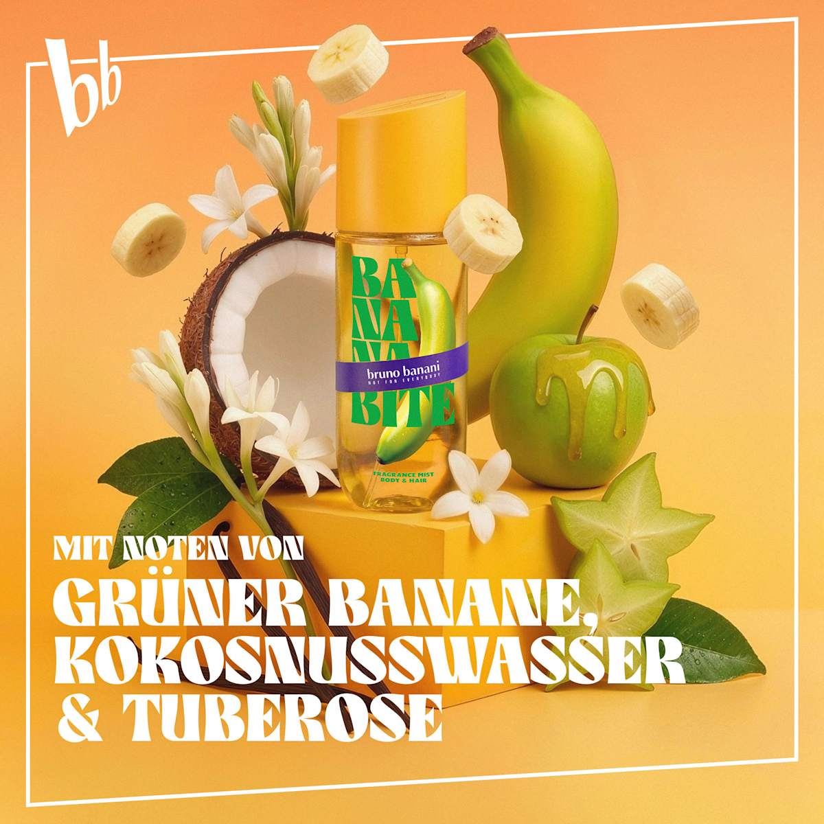 bruno banani Banana Bite Körperspray Bodymist, 236 ml