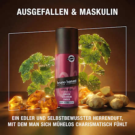Deospray Loyal Man Ginger Geranium Amber, 150 ml