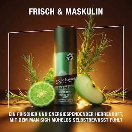 Deospray Made For Men Green Apple Aquatic Notes Moss, 150 ml
