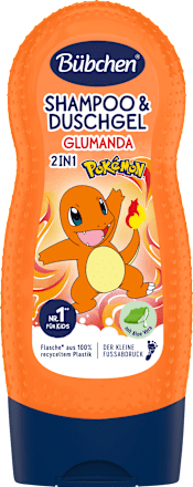 Kinder Shampoo & Duschgel 2in1 Pokémon Glumanda, 230 ml Bübchen