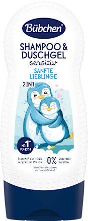 Kinder Shampoo & Duschgel 2in1 Sanfte Lieblinge sensitiv, 230 ml