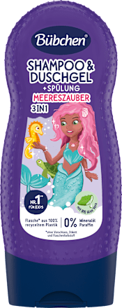 Kinder Shampoo & Duschgel & Spülung 3in1 Meereszauber, 230 ml