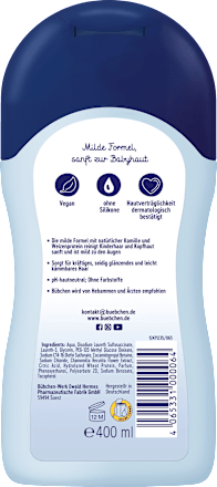 Shampoo Kinder sensitiv Kamille und Weizenprotein, 400 ml
