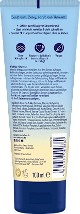 Sonnenmilch Kids sensitiv LSF 50+, parfümfrei, 100 ml