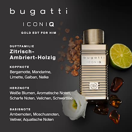 Iconiq Gold Eau de Toilette, 100 ml bugatti