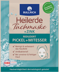 Stoffen masker met helende klei en zink, 1 stuk