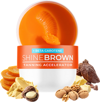 Bräunungsbeschleuniger Creme shine brown mit Beta Carotin, 210 ml