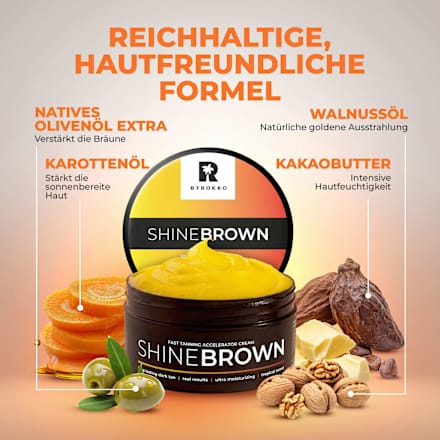 Bräunungsbeschleuniger Creme shine brown, Original, 200 ml