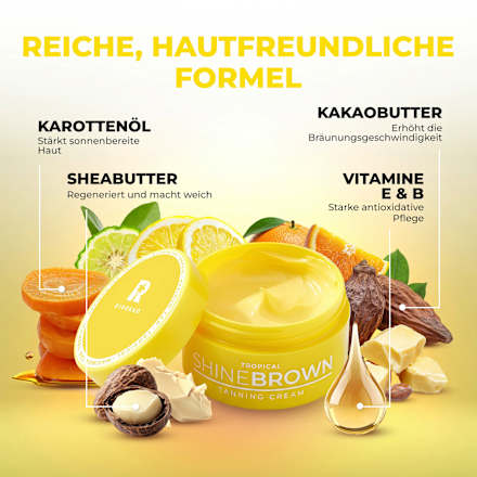 Bräunungsbeschleuniger Creme tropical shine brown, 190 g