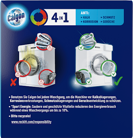 Waschmaschinenreiniger 4in1 Tabs, 57 Wl Calgon
