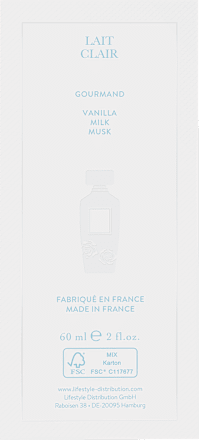 Lait Clair Eau de Parfum, 60 ml