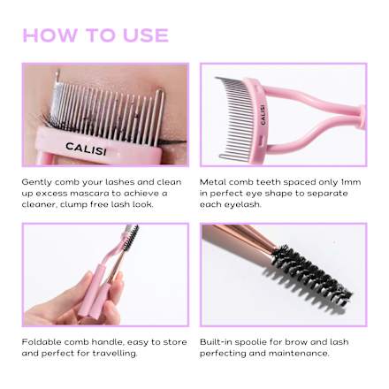 Wimpern Spoolie & Seperator 2in1, 1 St CALISI BEAUTY