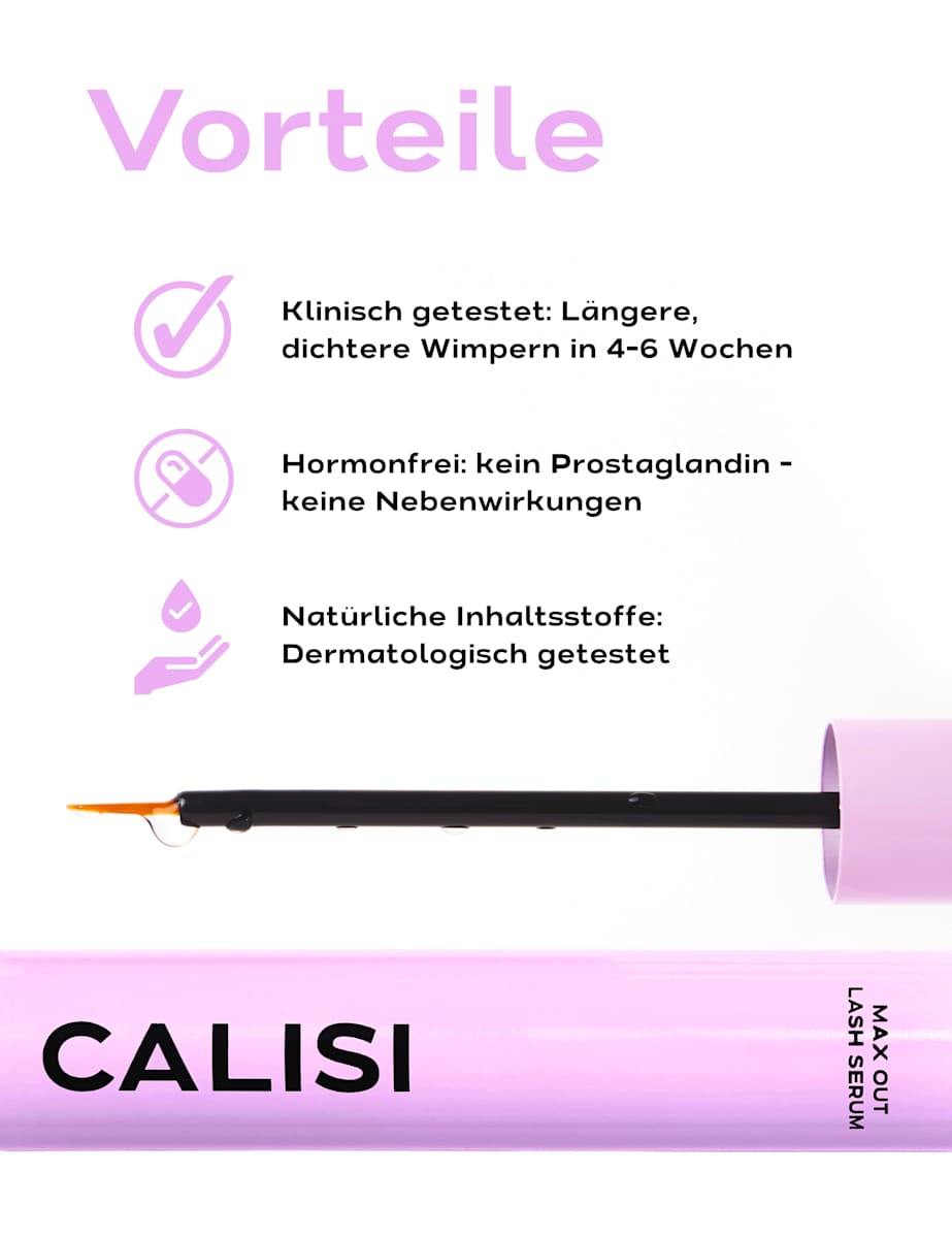 CALISI BEAUTY Wimpernserum Max Out Eyelash, 3 ml
