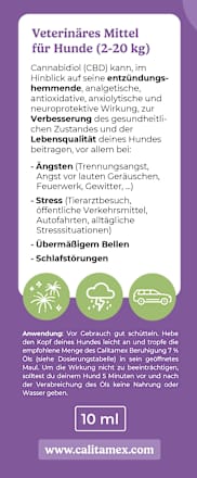 CBD Öl für den Hund, Beruhigung 7%, 10 ml