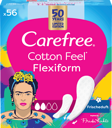 Slipeinlagen Cotton Feel Flexiform mit Frischeduft, 56 St