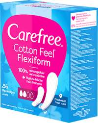 Cotton Feel Flexiform inlegkruisjes met frisse geur, 56 stuks