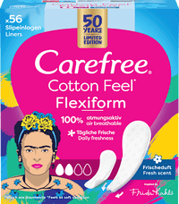 Slipeinlagen Cotton Feel Flexiform mit Frischeduft, 56 St