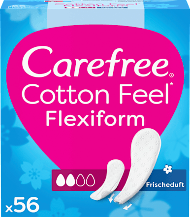 Cotton Feel Flexiform inlegkruisjes met frisse geur, 56 stuks