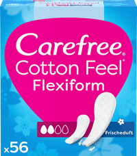 Cotton Feel Flexiform inlegkruisjes met frisse geur, 56 stuks