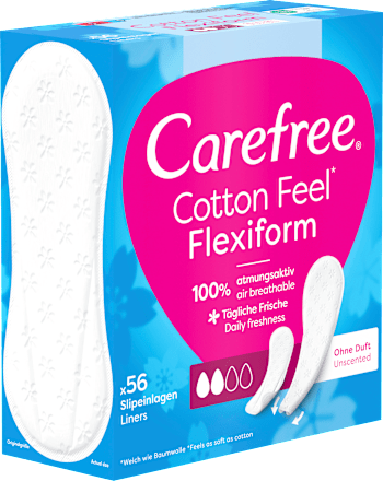 Cotton Feel Flexiform ongeparfumeerde inlegkruisjes, 56 stuks
