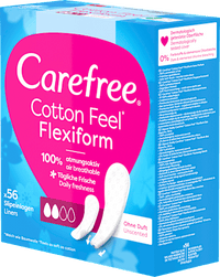 Cotton Feel Flexiform ongeparfumeerde inlegkruisjes, 56 stuks
