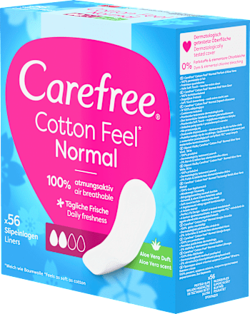 Cotton Feel Normal inlegkruisjes met aloë vera-geur, 56 stuks