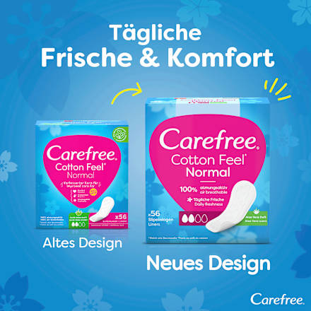 Cotton Feel Normal inlegkruisjes met aloë vera-geur, 56 stuks